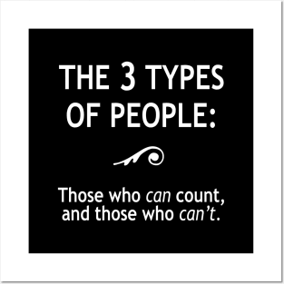 Three types of people Posters and Art